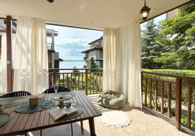 One-bedroom apartment for up to 6 guests in Villa 202, Santa Marina complex, Sozopol.